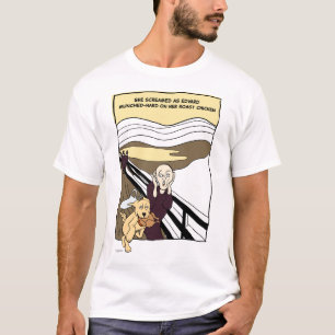 Cartoon engraçado com camiseta de cachorro