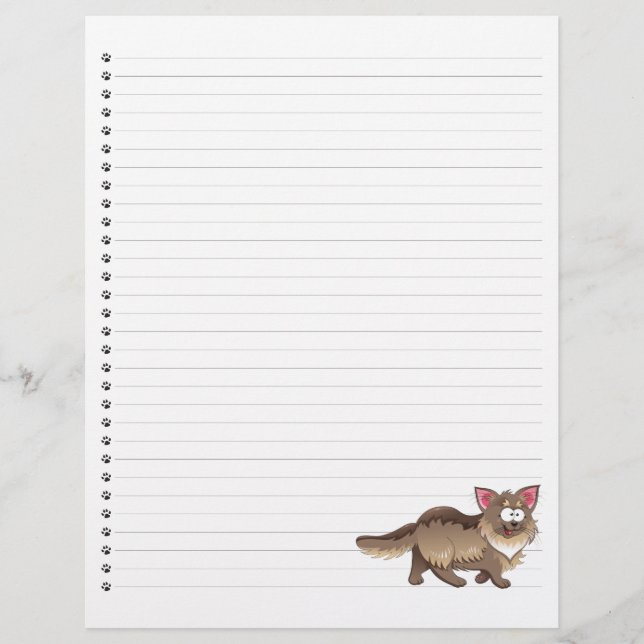 Cartoon Enrolado Pet Letterhead (Frente)