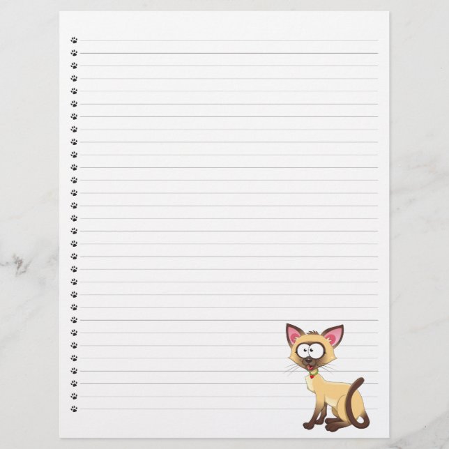 Cartoon Enrolado Pet Letterhead (Frente)