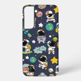 Cartoon espacial astronauta