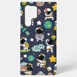 Cartoon espacial astronauta