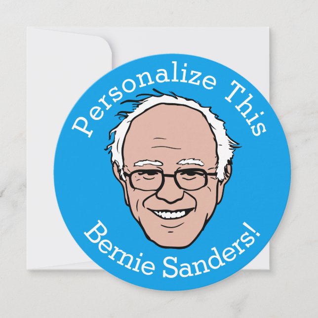 Cartoon Face PERSONALIZADA Bernie Sanders (Frente)