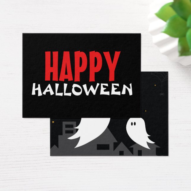 Cartoon fantasma da cidade de Halloween (Mesa)