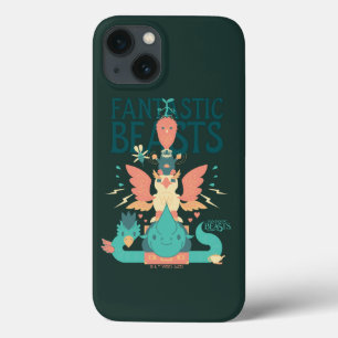 Cartoon Fantástico Beasts Emerge De Suitcase