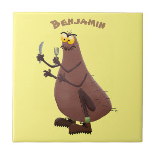 Cartoon feio e faminto