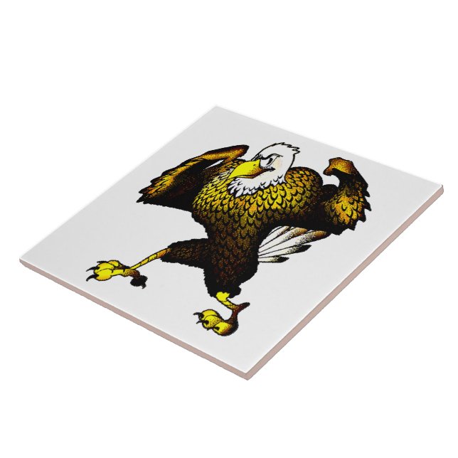 Cartoon Fighting Eagle (Lateral)