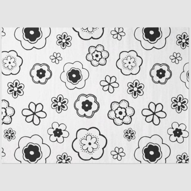 cartoon flores papel tecidular (Frente )