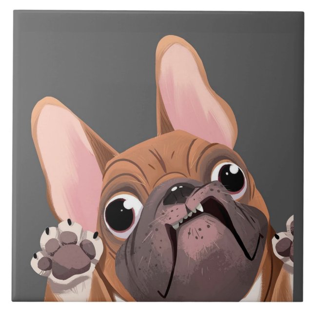 Cartoon French Bulldog (Frente)