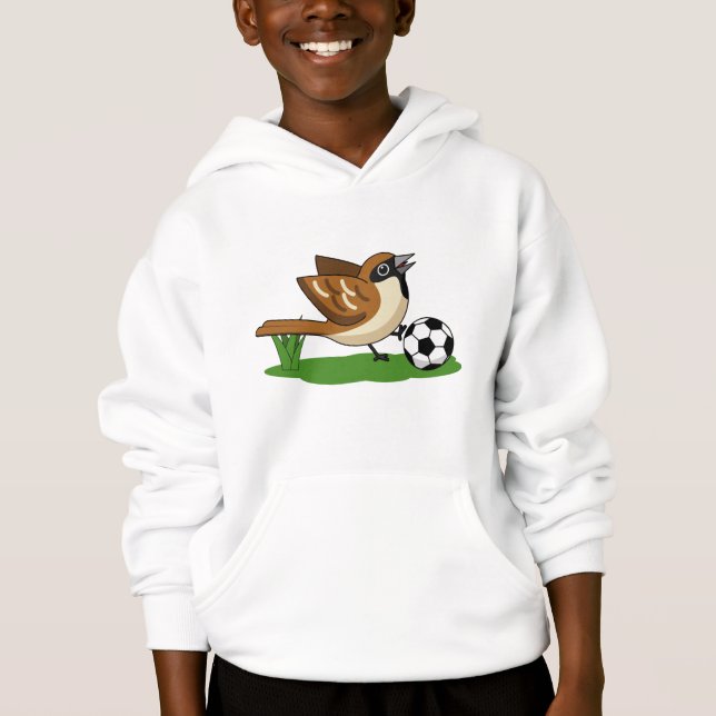 Cartoon Gelado Jogando Futebol (Frente)