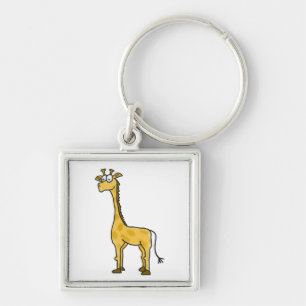 Cartoon Giraffe Chaveiro