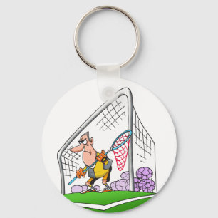 Cartoon Goalkeeper Chaveiro