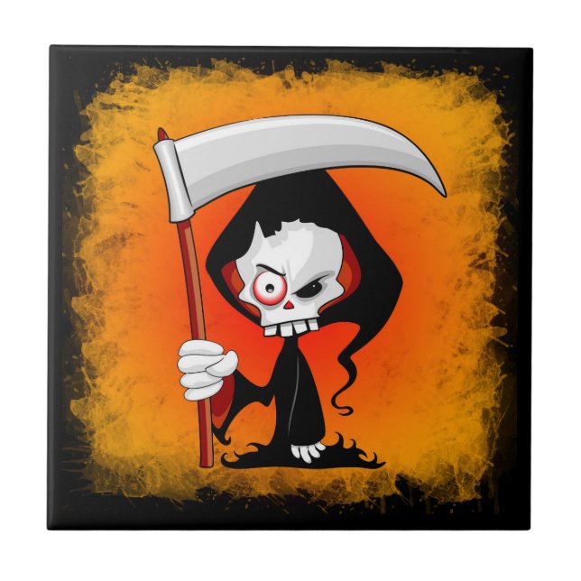 Cartoon Grim Reaper Assustador (Frente)