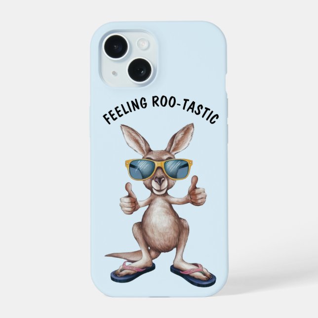 Cartoon Kangaroo Capa de telefone (Verso)