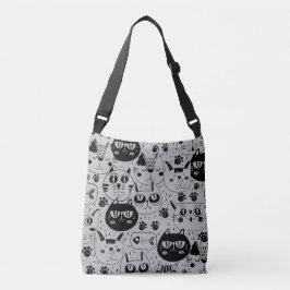 Cartoon Kitten Rostos Tote Bag