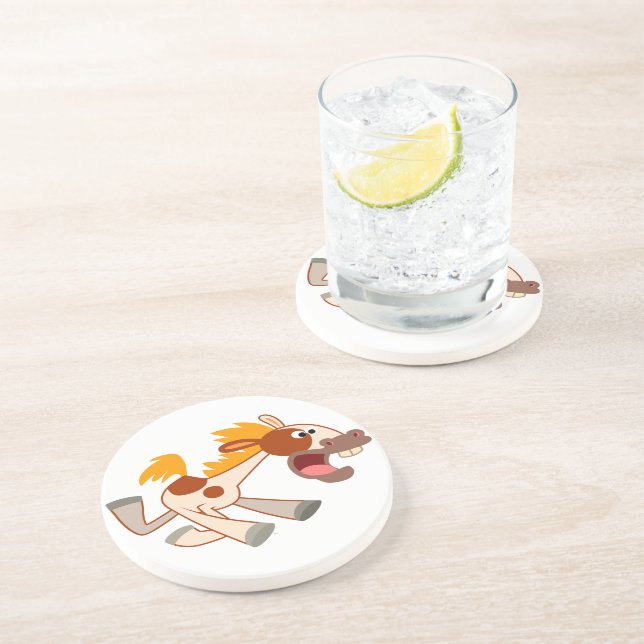 Cartoon Livremente Porta copos Pinto Cavalo (Lateral)