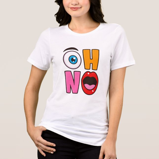 Cartoon “Oh Não” Divertido (Frente)