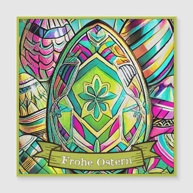 Cartoon Osteriterbiger mit Ostereier 13553 (Frente)