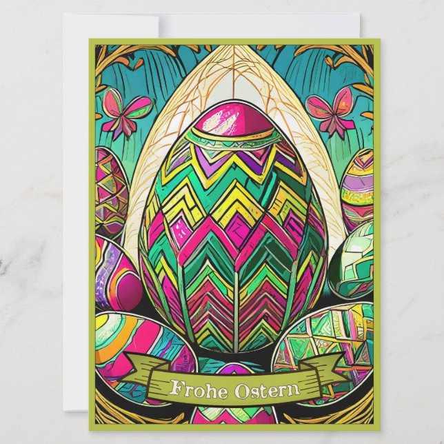 Cartoon Osteriterbiger mit Ostereier 50085 (Frente)