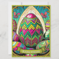 Cartoon Osteriterbiger mit Ostereier 50085