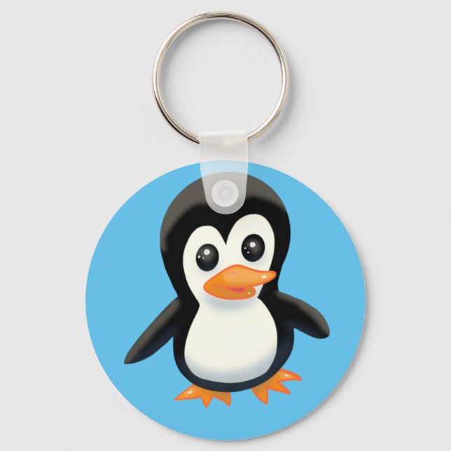Cartoon Penguin Chaveiro (Frente)