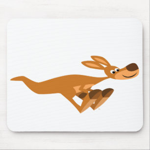 Cartoon Rápido Bonito Kangaroo Mousepad