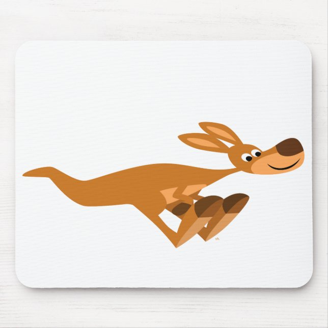 Cartoon Rápido Bonito Kangaroo Mousepad (Frente)