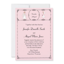 Cartoon Romântico Faz Convite Para Casamento