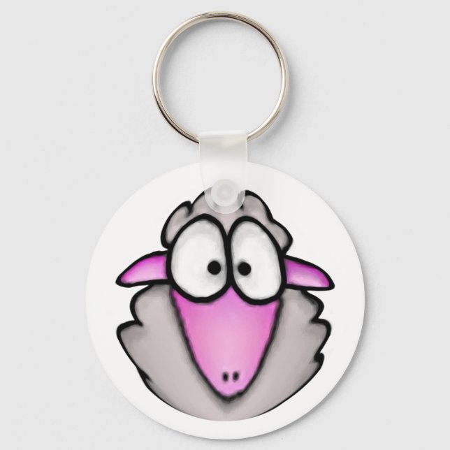 Cartoon Sheep Chaveiro (Frente)