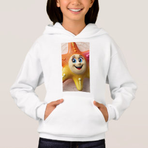 "Cartoon Starfish alegre" Hoodie
