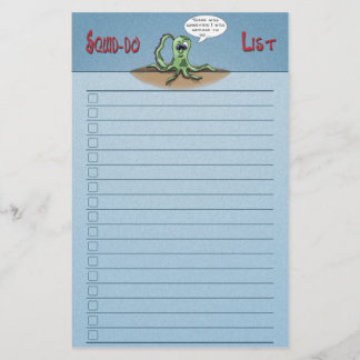 Cartoon Stationery engraçado: caixa de seleção de