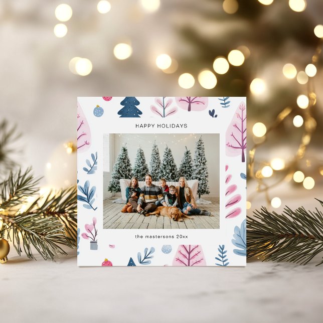 Cartoon Style Pastel Illustrações de Férias Cartão (Criador carregado)