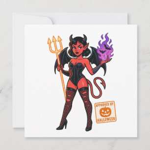 Cartoon Succubus de Halloween - Escuro e Reproduto