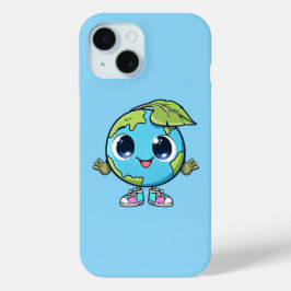 Cartoon Terra Cura Eco Kawaii Planet Design