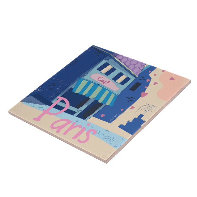 Cartoon vintage Rua Paris (Lateral)