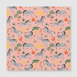 Cartoon Zebras Funny Patterno Sem Olho