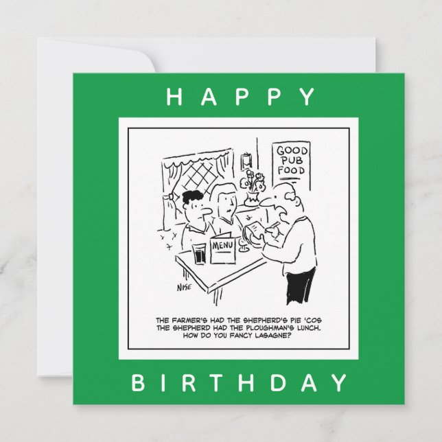 Cartoons Pub Meals and Pub Menu (Frente)