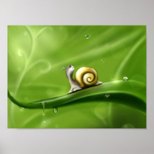 Cartucho Bonito Em Poster De Chuva
