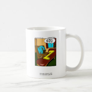 Cartum Divertido de Psiquiatria em Caneca de Café