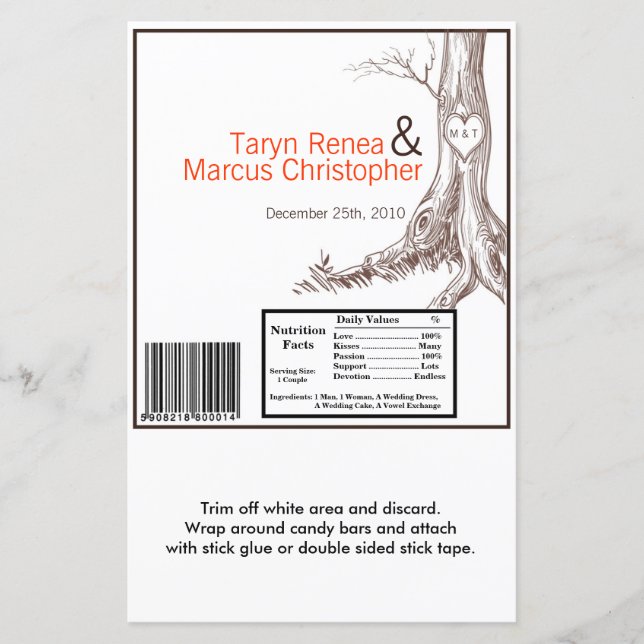 Carv inicial do Wrapper de Grande Bar de Hershey (Frente)