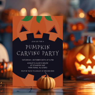 Carve e Celebre o Convite de Halloween
