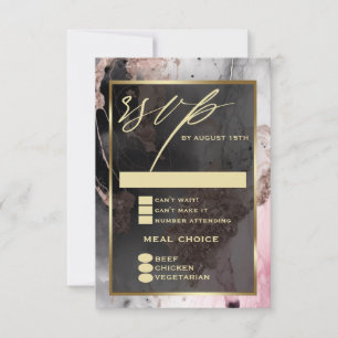 Carvões de Rosa de Abstrato de pintura RSVP Modern