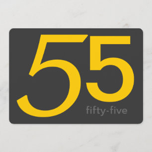 Carvões e Convite Personalizado Amarelo 55.o Anive