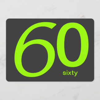 Carvões e Limões - 60º Convite de Aniversário