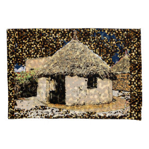 Casa africana de decoração étnica
