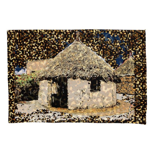 Casa africana de decoração étnica (Frente)