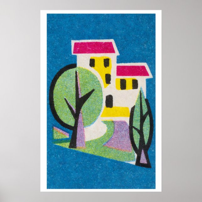 Casa Amarela - Impressão Caixa de Fósforos - Arte  (Frente)