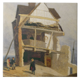 Casa arruinada, c.1807-10 (óleo no millboard