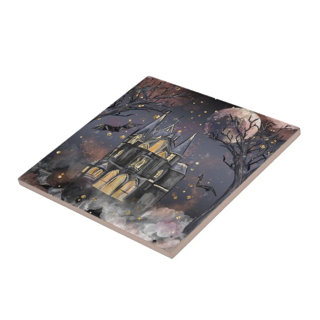 Casa Assombrada | Árvore lunar e morcegos (Lateral)