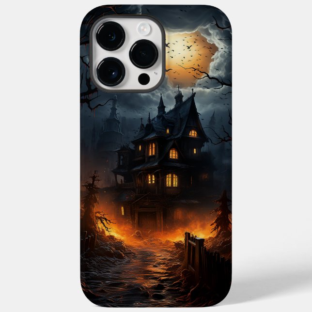Casa Assombrada Assustadora de Halloween (Verso)