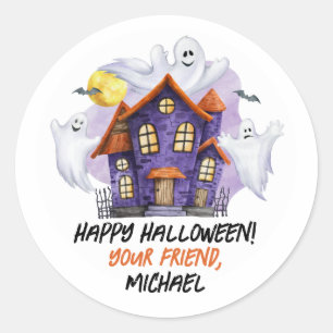 Casa Assombrada com Adesivos de Halloween de Fanta